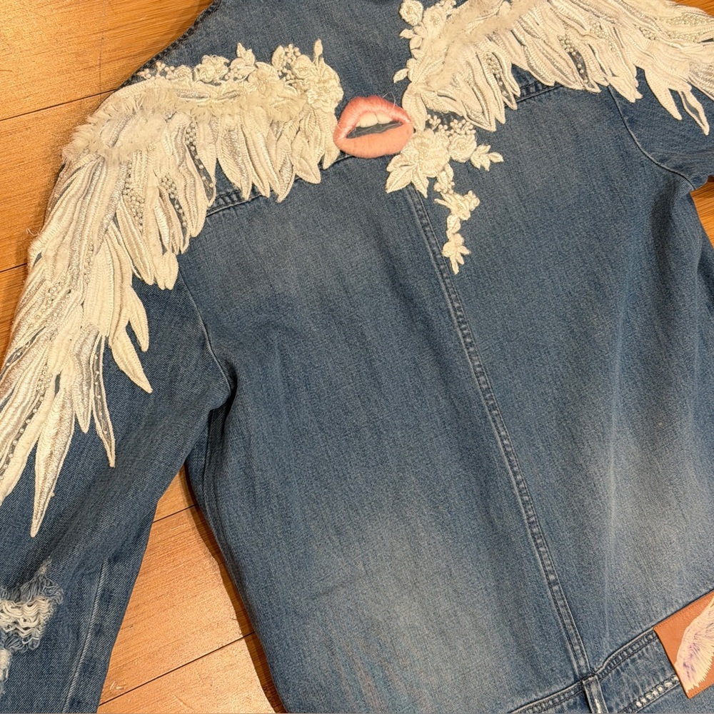 Miss Sixty Angel Collection Playsuit rare Y2K vintage romper embellished Small - Picture 5 of 12